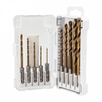 Набор сверл по металлу "Кобальт", 1,5-10 мм, Р6М5К5, шестигранный xвостовик, 10 шт. KRANZ