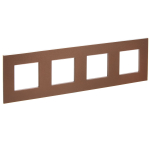 Рамка 4гн металл шоколад SK-F34Br SKANDY IEK (1/10/100)