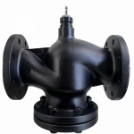 Клапан регулирующий 2-ход фланц PN16 DN100 124м³/ч -20…+130°С