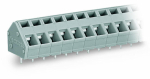 Клемма печатной платы 1 уровень, 7 соединителей, 320В 24А 4кВ сечение2.500мм² олово крепл. проводника, соединение с пружинным зажимом IP20 Wago