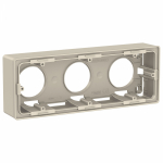 Коробка для открыт. монтажа 2-мест. пластик бежевый Schneider Electric Unica NEW