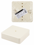 Коробка распаячная КР 100х100х29 ОП, сл. кость, IP40, инд. штрихкод TDM Коробка распаячная КР 100х100х29 ОП, сл. кость, IP40, инд. штрихкод TDM