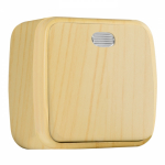 Выключатель 1кл с подсв о/у светлое дерево IP20 Минск EKF (10/200)