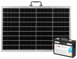 Портативная солнечная электростанция ЭРА ERAZS-02 (комплект), 400 Вт, 54 000 мАч, Li-ion. Солнечная панель 50 Вт