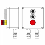 Взрывозащищенный пост управления из полиэстера CPE-P-05-(2xP1B(11)-1xP3E(11))-2xKA2MHK(C)1Ex d e IIC Т5 Gb / Ex tb IIIC T95°C DbIP66/КЗ Взрывозащищенный пост управления из полиэстера CPE-P-05-(2xP1B(11)-1xP3E(11))-2xKA2MHK(C)1Ex d e IIC Т5 Gb / Ex tb IIIC T95°C DbIP66/КЗ