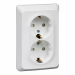 Розетка SE Этюд 2-мест. в сборе с корпусом с З/К скр. уст-ки16А 220-250В со шторками IP20 белый Розетка SE Этюд 2-мест. в сборе с корпусом с З/К скр. уст-ки16А 220-250В со шторками IP20 белый