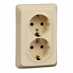 Розетка 2гн с З/К с/у крем 16А Этюд Systeme Electric Розетка 2гн с З/К с/у крем 16А Этюд Systeme Electric