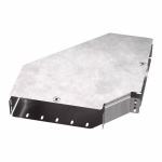 Угол д/листового кабель.лотка 90° горизонтальн. без разъема/соединителя сталь светло-серый ПРОМРУКАВ