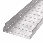 Лоток кабельный листовой 3000x400x100 сталь с перфорированной боковой стенкой толщ.1мм ПРОМРУКАВ