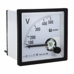 Вольтметр щитовой аналоговый на переднюю панель 0-300В калиброванный класс точности 1.5 EKF Вольтметр щитовой аналоговый на переднюю панель 0-300В калиброванный класс точности 1.5 EKF