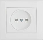 Розетка 1гн без З/К с/у белый керамика 16А Defne Makel (1/12/120)