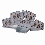 Зажим клеммный проходной 115.2мм размер ячейки 5.2мм на DIN-рейку 2 уровня сечение провода 2.5мм² 24А 800В термопласт DKC (ДКС) Зажим клеммный проходной 115.2мм размер ячейки 5.2мм на DIN-рейку 2 уровня сечение провода 2.5мм² 24А 800В термопласт DKC (ДКС)