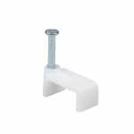 Скоба квадратная пласт 12мм (50шт/уп) EKF (1/10/300)