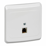 Розетка 1гн ТФ RJ11 с/у белый Этюд Systeme Electric (1/20/120) Розетка 1гн ТФ RJ11 с/у белый Этюд Systeme Electric (1/20/120)