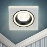 Встраиваемый светильник декоративный ЭРА DK91 WH/BK MR16/GU5.3 белый/черный Встраиваемый светильник декоративный ЭРА DK91 WH/BK MR16/GU5.3 белый/черный