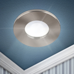 Встраиваемый светильник влагозащищенный ЭРА WR3 SN MR16/GU5.3, IP44, сатин/никель Встраиваемый светильник влагозащищенный ЭРА WR3 SN MR16/GU5.3, IP44, сатин/никель