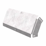 Угол д/листового кабель.лотка 45° вертикально ниспадающий без соединит. разъема сталь светло-серый ПРОМРУКАВ