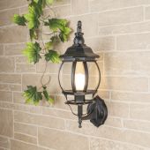 Светильник уличный настенный 100Вт Е27 IP33 200x160x450мм 1001U черное золото ES (1/6) Светильник уличный настенный 100Вт Е27 IP33 200x160x450мм 1001U черное золото ES (1/6)