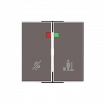 Центральная плата (накладка) пластик коричневый матовая IP20 ABB