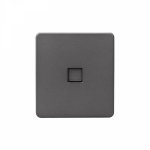 Розетка компьютерная RJ45 кат6 с/у титан механизм с рамкой MIELE ROUND KRANZ (1/100)