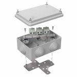 Коробка огнестойкая для о/п 40-0340-FR1.5-6 Е15-Е120 RAL7035 120х80х50 (20 шт/кор) Промрукав