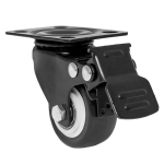 Ролик с тормозом D50 мм стат. нагрузка 70 кг черный Ролик с тормозом D50 мм стат. нагрузка 70 кг черный