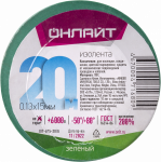 Изолента ОНЛАЙТ 71 680 OIT-B15-20/G зеленая