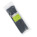 Хомут кабельный (стяжка) 300ммx3.5мм с внутр. зубчатым зацеплением пластик черный макс.d охвата82мм Fortisflex