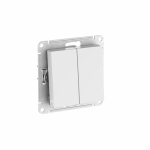 Выключатель 2кл с/у белый механизм IP44 быстрозажим AtlasDesign AQUA Systeme Electric