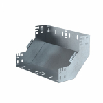 Угол д/листового кабель.лотка 90° вертикально ниспадающий (внешний) без соединит. разъема нержавеющая сталь серый ПРОМРУКАВ