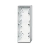 Коробка для открыт. монтажа 3-мест. пластик белый глянцев. IP20 ABB Basic 55