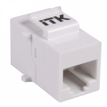 Проходной адаптер кат.5E UTP RJ45-RJ45 8P8C тип Keystone Jack белый ITK (20/2000) Проходной адаптер кат.5E UTP RJ45-RJ45 8P8C тип Keystone Jack белый ITK (20/2000)