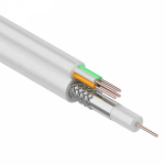 Кабель для видеонаблюдения ККСВ-В+4х0,5мм., (100м/бухта), белый  REXANT (1/1)