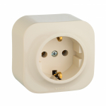 Розетка 1гн с З/К о/у крем 16А IP20 Quteo Legrand (1/20) Розетка 1гн с З/К о/у крем 16А IP20 Quteo Legrand (1/20)