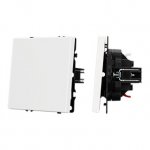 ARL NOBE Выключатель звонковый 1 кл софт-тач белый кварц SWT-MKR1-SFPL-WH (250V, 10A) (Arlight, -)