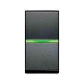 Выкл 1-клавиш. с подсветкой LED мех-м с накладкой 16А 220-250В с/у антрацит матовый IP20 ABB Zenit Выкл 1-клавиш. с подсветкой LED мех-м с накладкой 16А 220-250В с/у антрацит матовый IP20 ABB Zenit