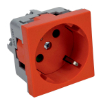 Розетка QUADRO красная 16 A, 250 V AC QS 45X45 (BB) Розетка QUADRO красная 16 A, 250 V AC QS 45X45 (BB)