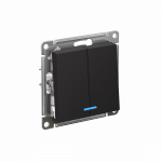 Выключатель 2кл с подсв с/у карбон механизм быстрозажим AtlasDesign Systeme Electric (1/5) Выключатель 2кл с подсв с/у карбон механизм быстрозажим AtlasDesign Systeme Electric (1/5)