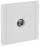 Розетка 1гн ТВ проходная с/у белый FP229 FORTE&PIANO IEK (1/10/100)