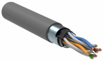 FTP 4PR 23AWG CAT6 информационный solid PVC серый ITK(1/1)