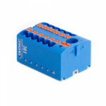 Зажим клеммный проходной 28.8мм размер ячейки 41.3мм для специального профиля 1 уровень сечение провода 6мм² 41А 690В термопласт DKC (ДКС)