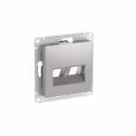 ATLASDESIGN НАКЛАДКА двойная для информационных функций типа Keystone, АЛЮМИНИЙ