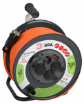 Удлинитель на катушке 4гн с З/К 40м с выкл. оранжевый метал 16А ПВС 3х2,5 IP44 RMx-4es-3x2.5-40m-IP44 ЭРА Удлинитель на катушке 4гн с З/К 40м с выкл. оранжевый метал 16А ПВС 3х2,5 IP44 RMx-4es-3x2.5-40m-IP44 ЭРА