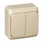 Выключатель 2кл с подсв о/у крем IP20 Этюд Systeme Electric (1/25/200) Выключатель 2кл с подсв о/у крем IP20 Этюд Systeme Electric (1/25/200)