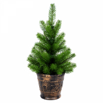 Елочка 45см в пластиковом горшке, Литая Елочка 45см в пластиковом горшке, Литая