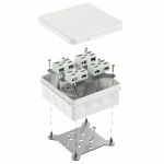 Коробка огнестойкая разветвительная для о/п двухкомпонентная 60-0303-FR6.0-4-8-Р Е15-Е60 RAL9003 100х100х40 (16 шт/кор) Промрукав