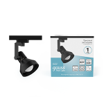 Светильник трековый Gauss Track Light Bulb конус E27 220V IP20 112*230мм черный однофазный 1/20