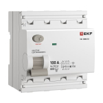 УЗО  4P 100А 100мА тип AC эл-мех 6кА ВД-100N (S) EKF PROXIMA