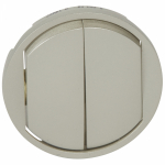 Лицевая панель выключателя 2кл с/у титан Celiane Legrand  (1)