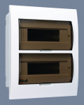 Бокс ЩРВ-П-24мод встр. пласт бел (дв.прозр) 2 ряда IP41 DEKraft Systeme Electric (1/10/60)